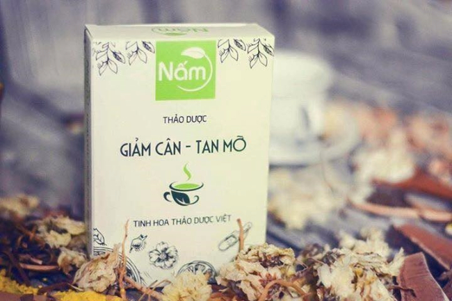 Trà thảo dược giảm cân tan mỡ nấm