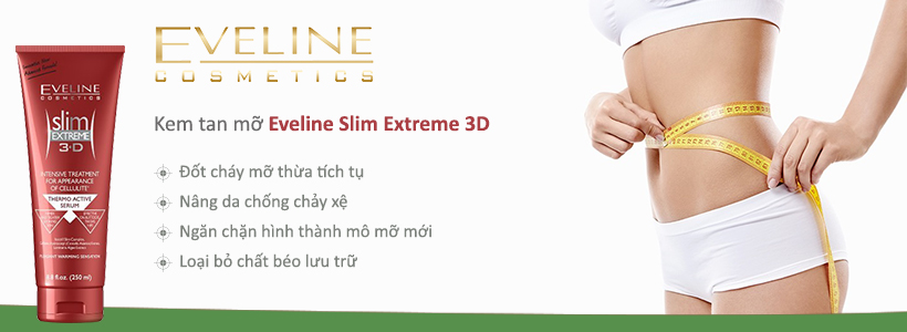 Kem tan mỡ Eveline Slim Extreme 3D