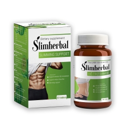 Viên uống giảm cân Slimherbal Slimming Support, Chai 30 viên Viên uống giảm cân Slimherbal Slimming Support, Chai 30 viên