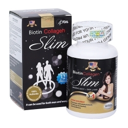 Viên uống giảm cân Biotin Collagen Slim làm đẹp da móng tóc