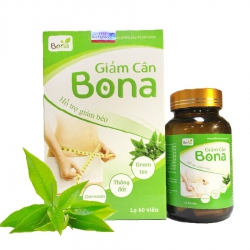 Viên uống giảm cân Bona hỗ trợ giảm béo, Hộp 60 viên Viên uống giảm cân Bona hỗ trợ giảm béo, Hộp 60 viên