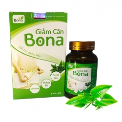 Viên uống giảm cân Bona hỗ trợ giảm béo, Hộp 60 viên