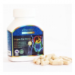 Vitatree Organ Fat Detox giúp giảm mỡ nội tạng và toàn thân, Chai 60 viên Vitatree Organ Fat Detox giúp giảm mỡ nội tạng và toàn thân, Chai 60 viên