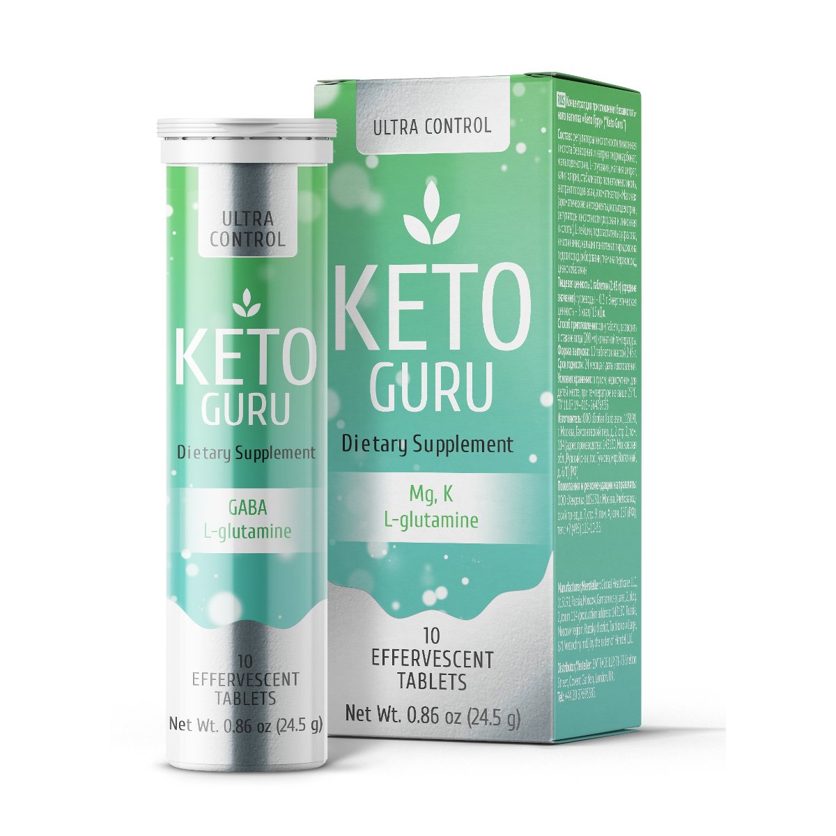 Viên sủi Keto Guru giảm cân cơ chế ketosis làm tăng lượng ketone, Tuýp 10 viên sủi