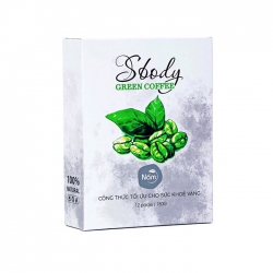 Giảm cân Sbody Green Coffee, Hộp 12 gói x 180gr